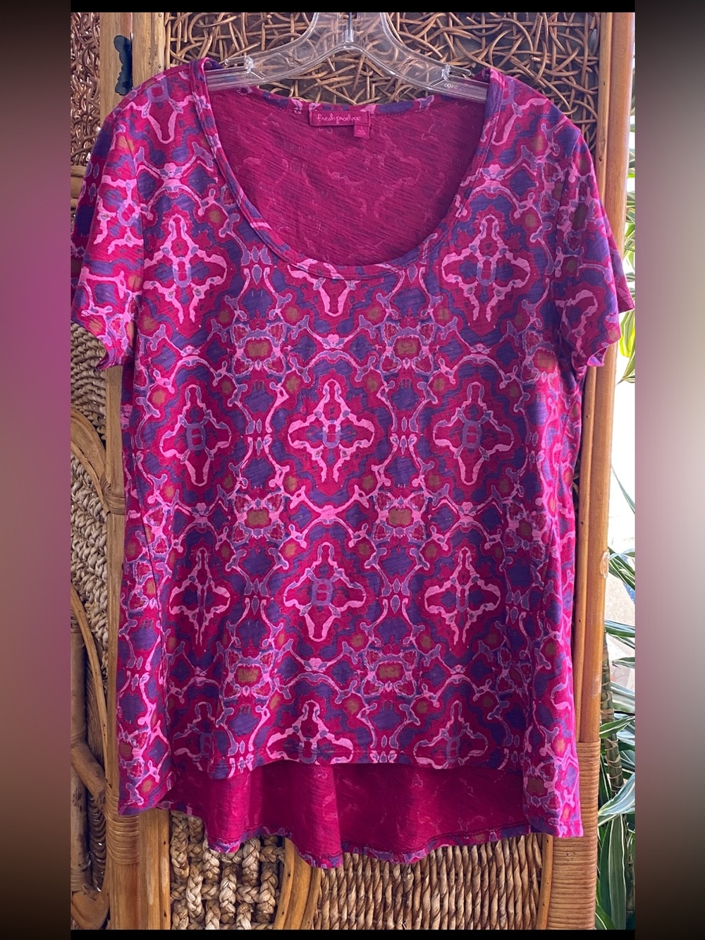 fresh produce Bright Magenta & Purple Size Large Top